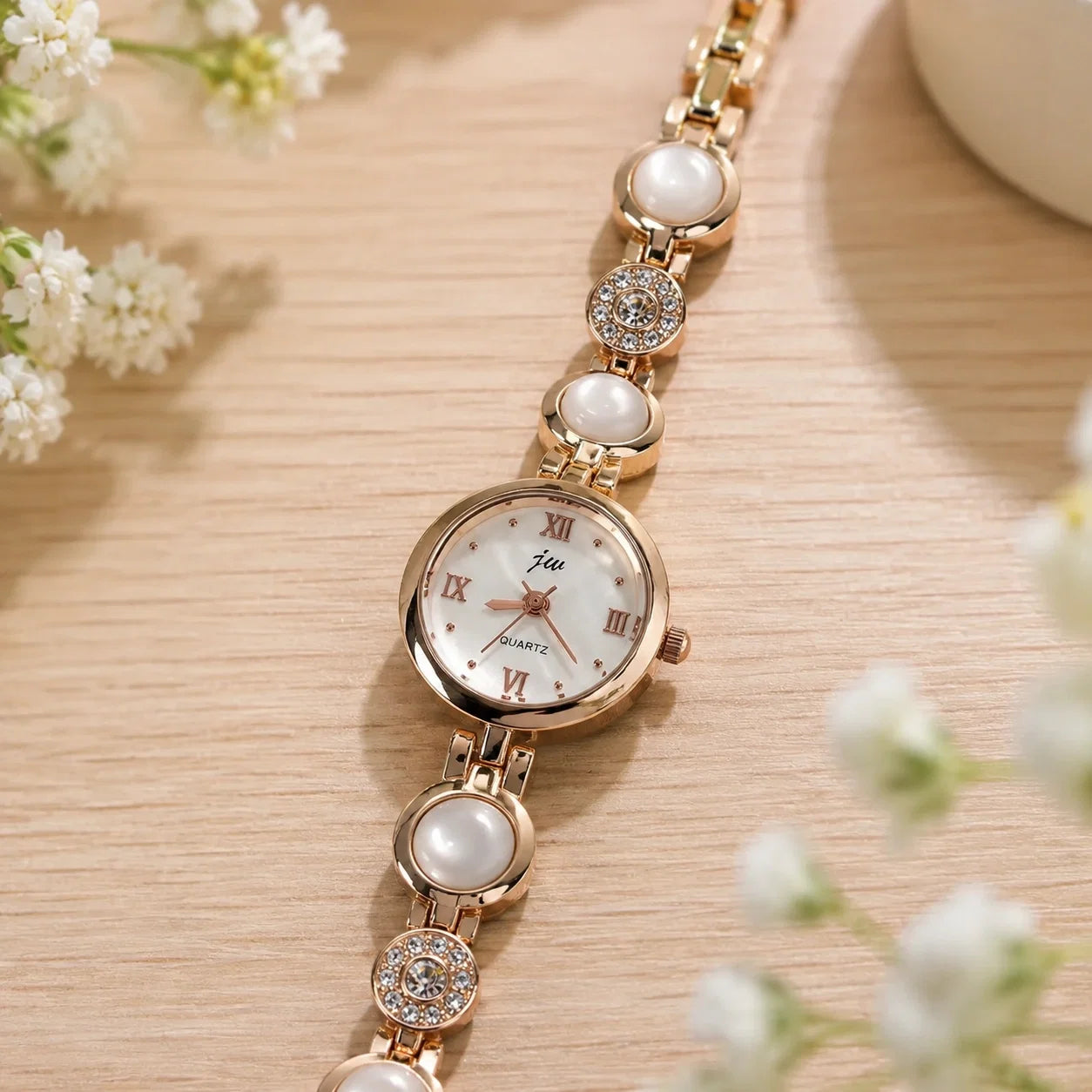 Jovera Joyce Aurelia Cabochon Royale Bracelet Watch