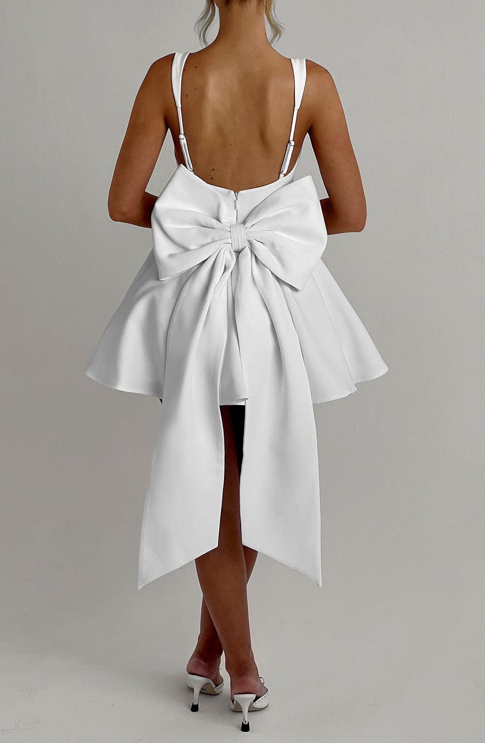 Solid Color Square Collar Sling Dress Women Jovera Joyce
