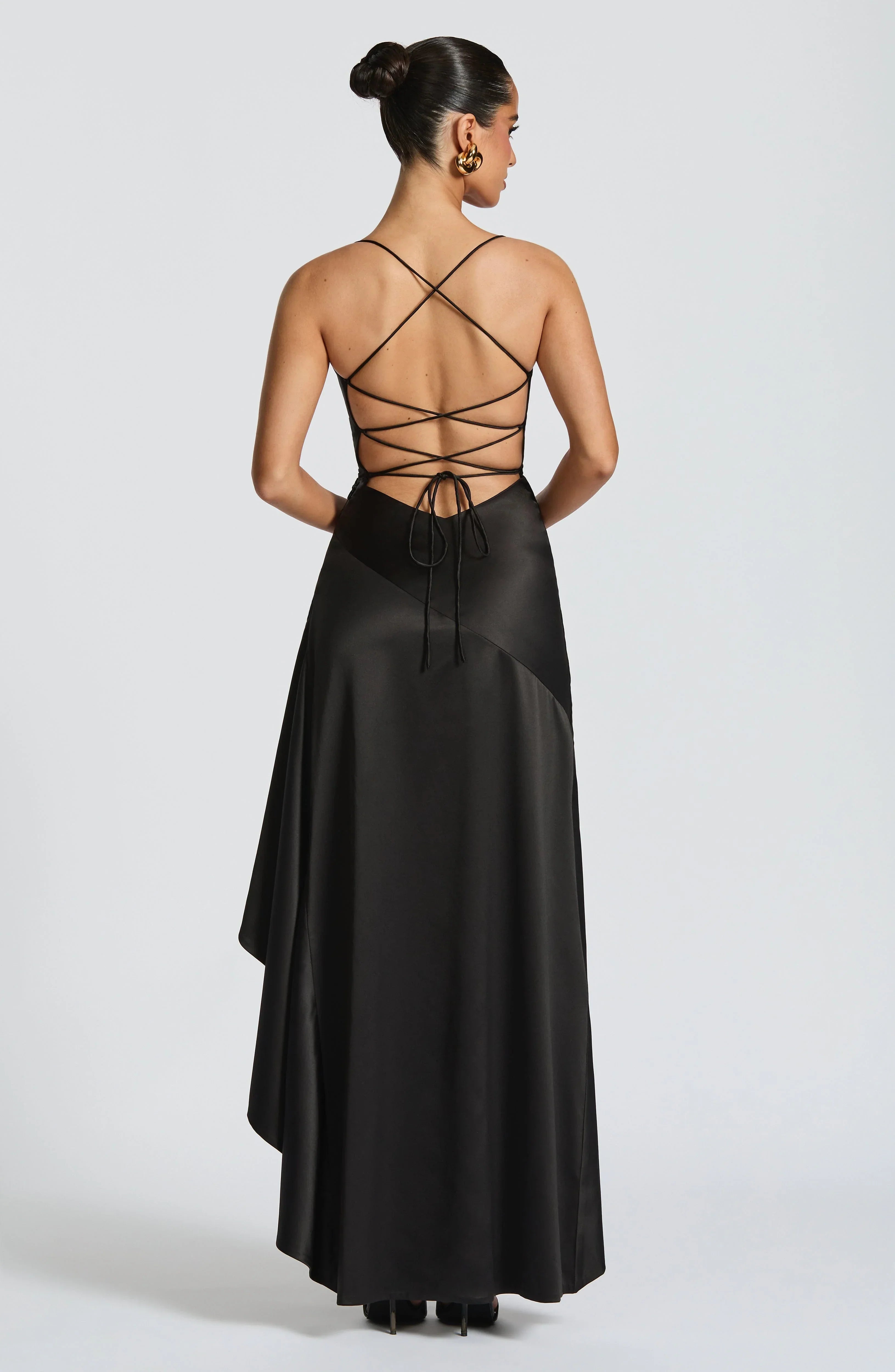 Women's Backless Ruffles Irregular Dress Summer Fashion Evening Party Club Split Suspender Maxi Dresses Clothing Jovera Joyce