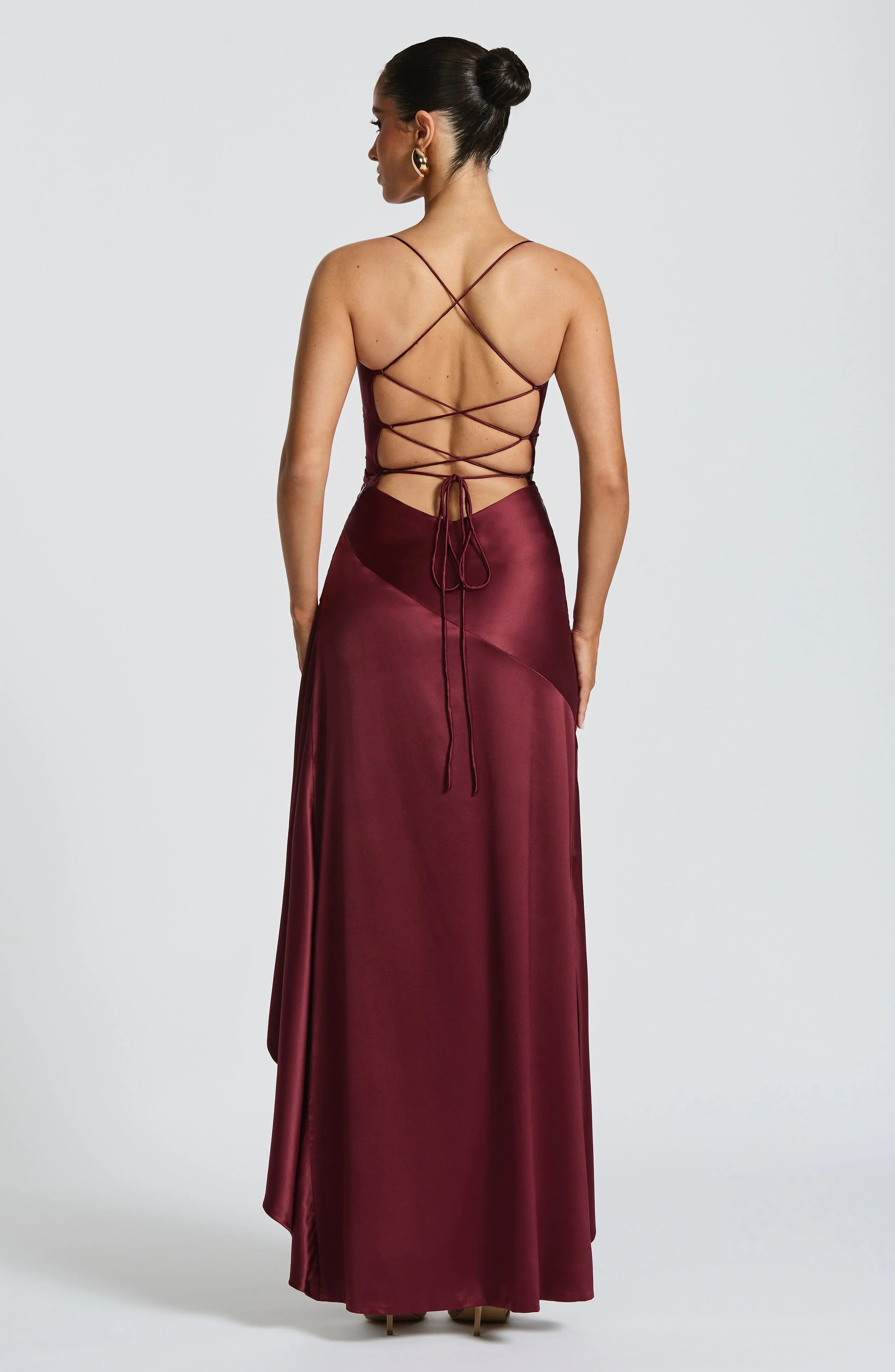 Women's Backless Ruffles Irregular Dress Summer Fashion Evening Party Club Split Suspender Maxi Dresses Clothing Jovera Joyce
