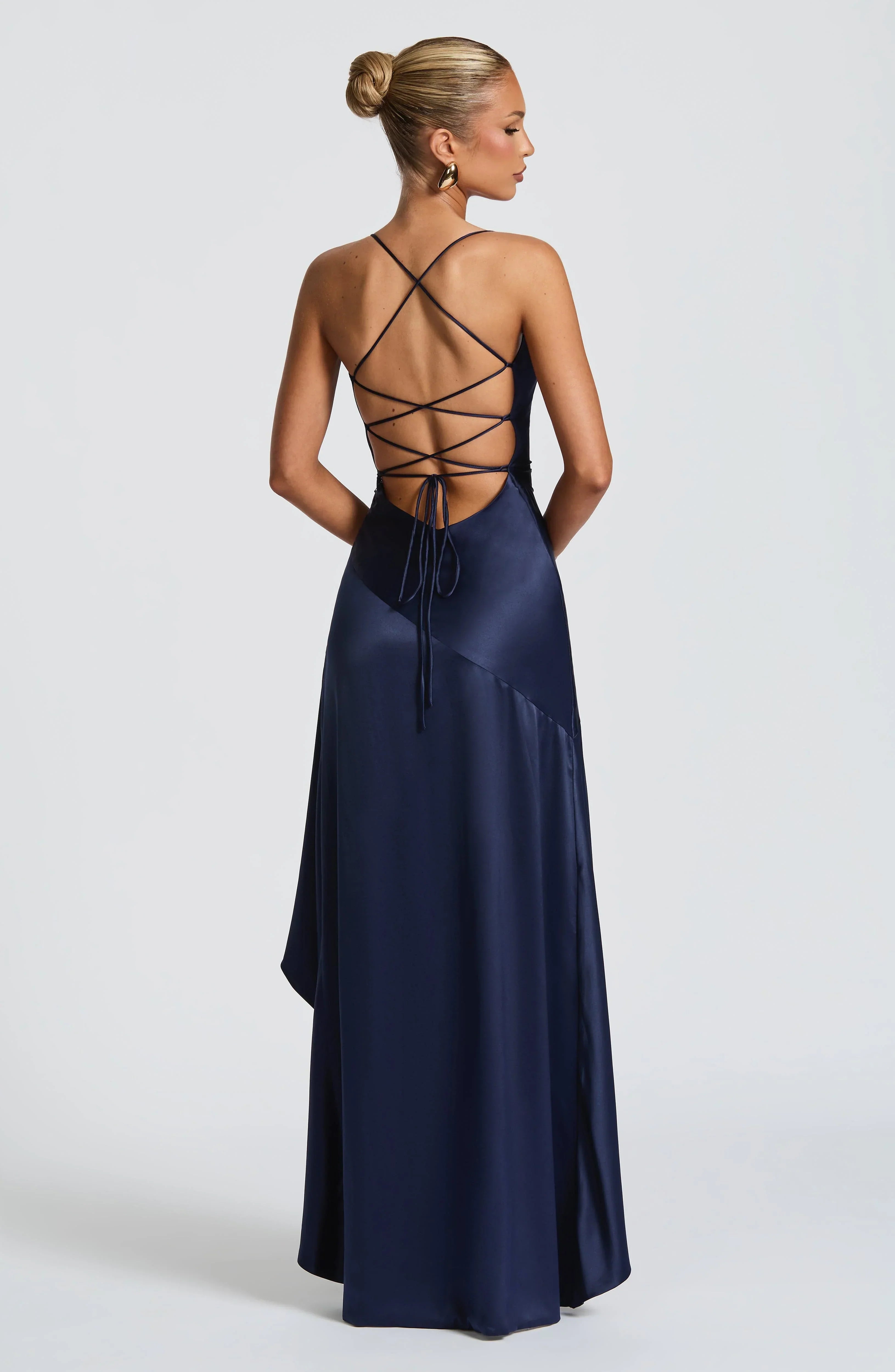 Women's Backless Ruffles Irregular Dress Summer Fashion Evening Party Club Split Suspender Maxi Dresses Clothing Jovera Joyce