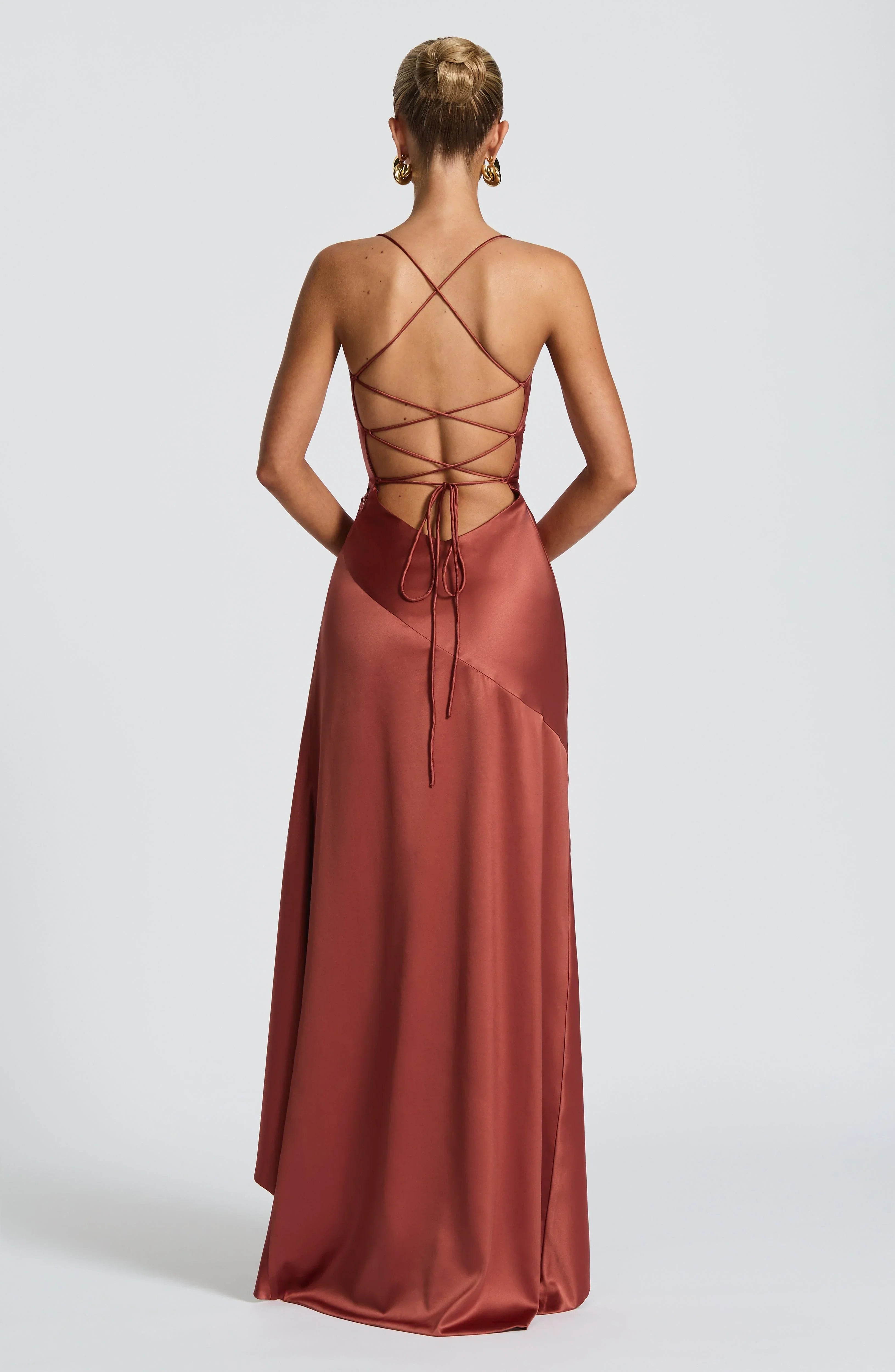 Women's Backless Ruffles Irregular Dress Summer Fashion Evening Party Club Split Suspender Maxi Dresses Clothing Jovera Joyce
