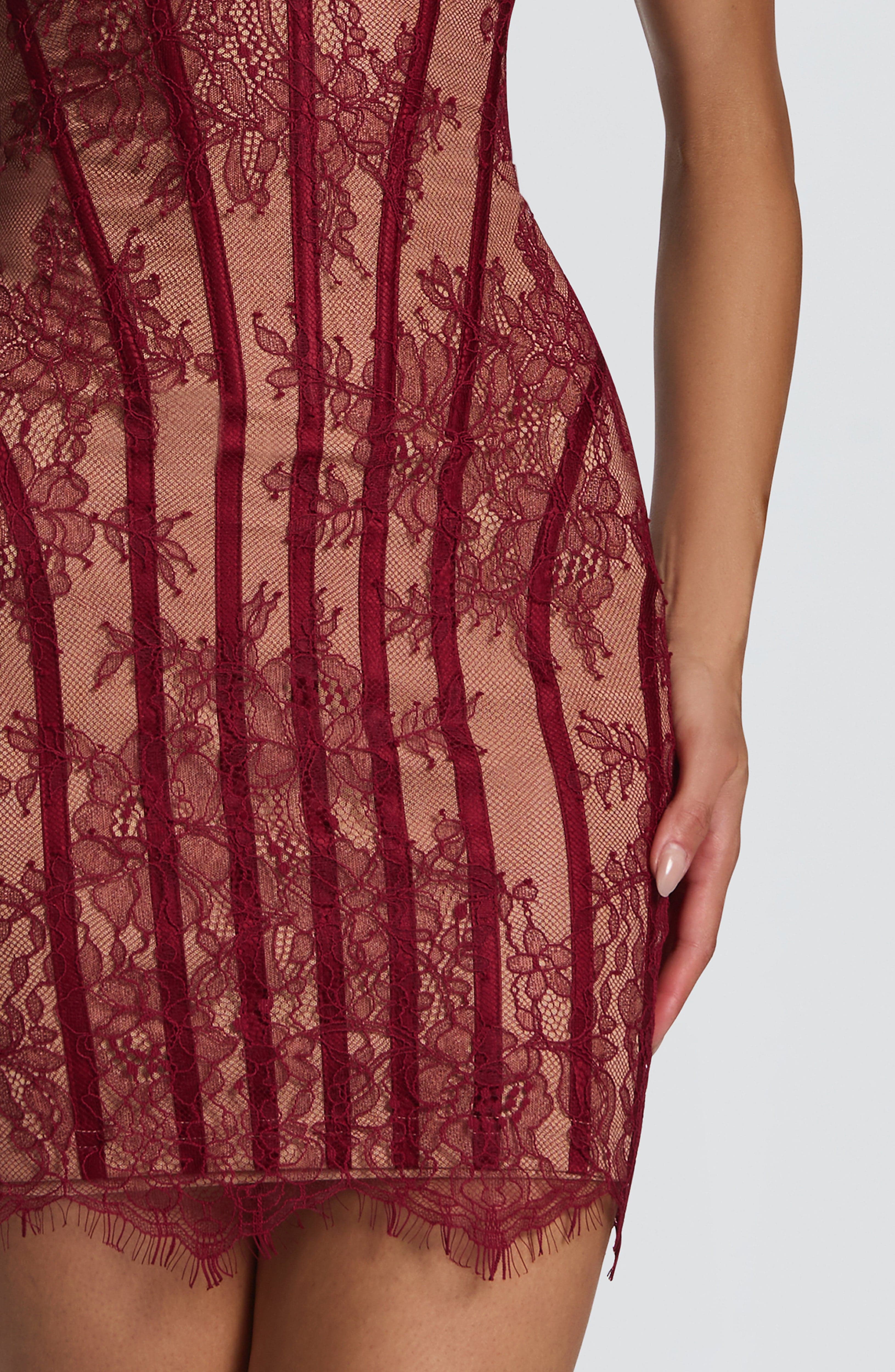 6 European And American Lace Bustier Sheath Dress Jovera Joyce