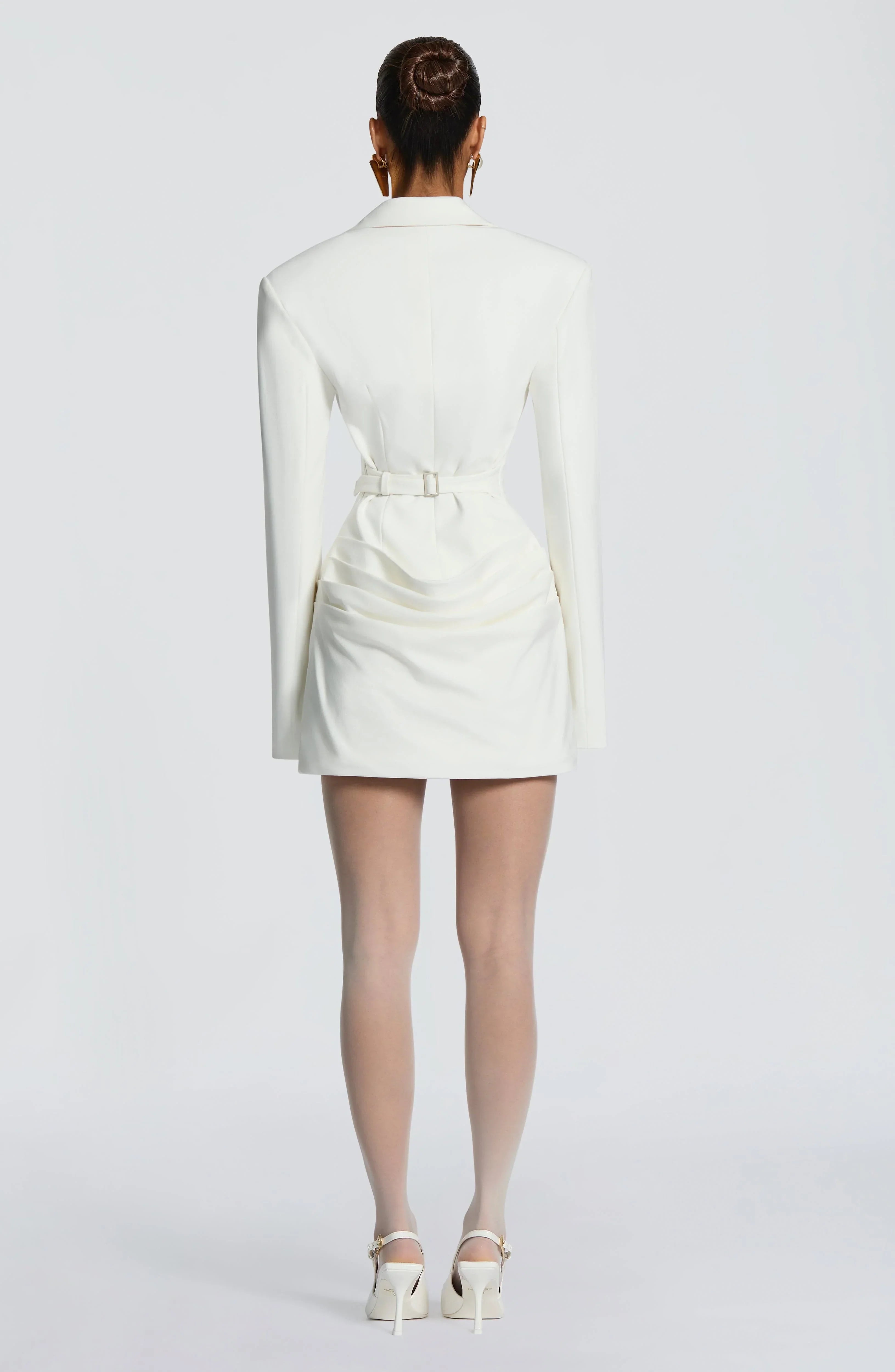 Elegant Suit-Style Collar Long-Sleeve Bodycon Chic Dress Jovera Joyce
