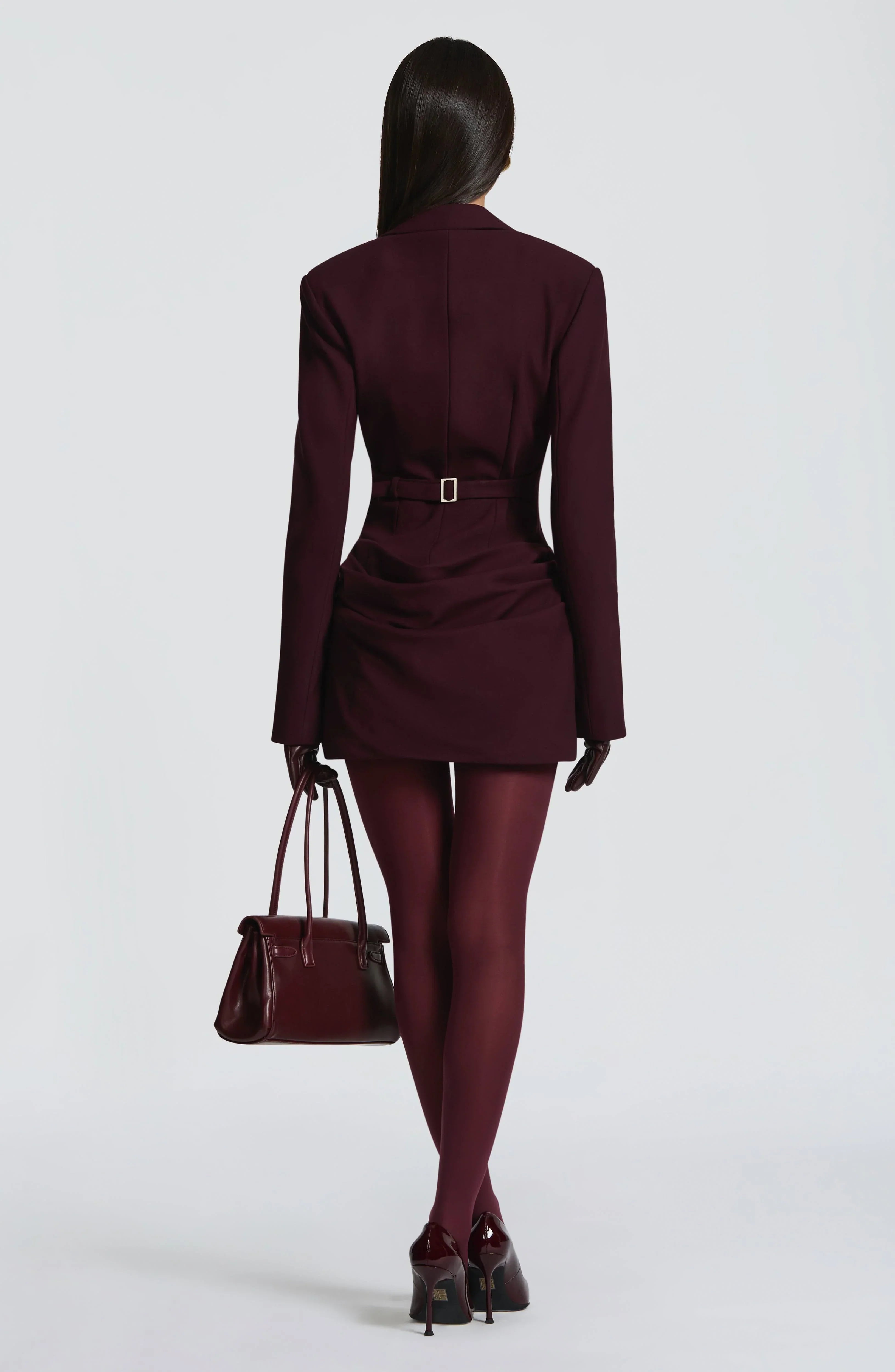 Elegant Suit-Style Collar Long-Sleeve Bodycon Chic Dress Jovera Joyce