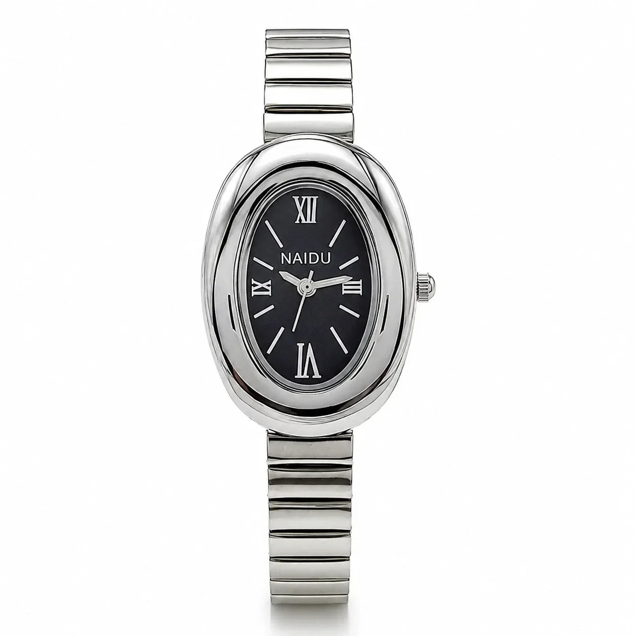 Jovera Joyce Aurelia Éclipse Sculpted Oval Bracelet Watch