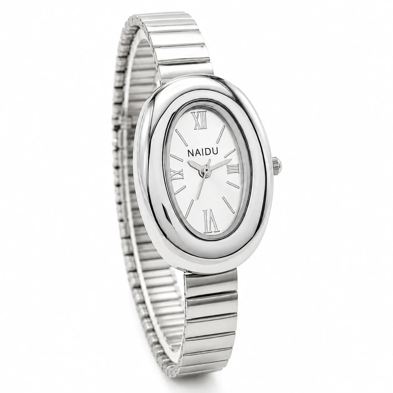 Jovera Joyce Aurelia Éclipse Sculpted Oval Bracelet Watch