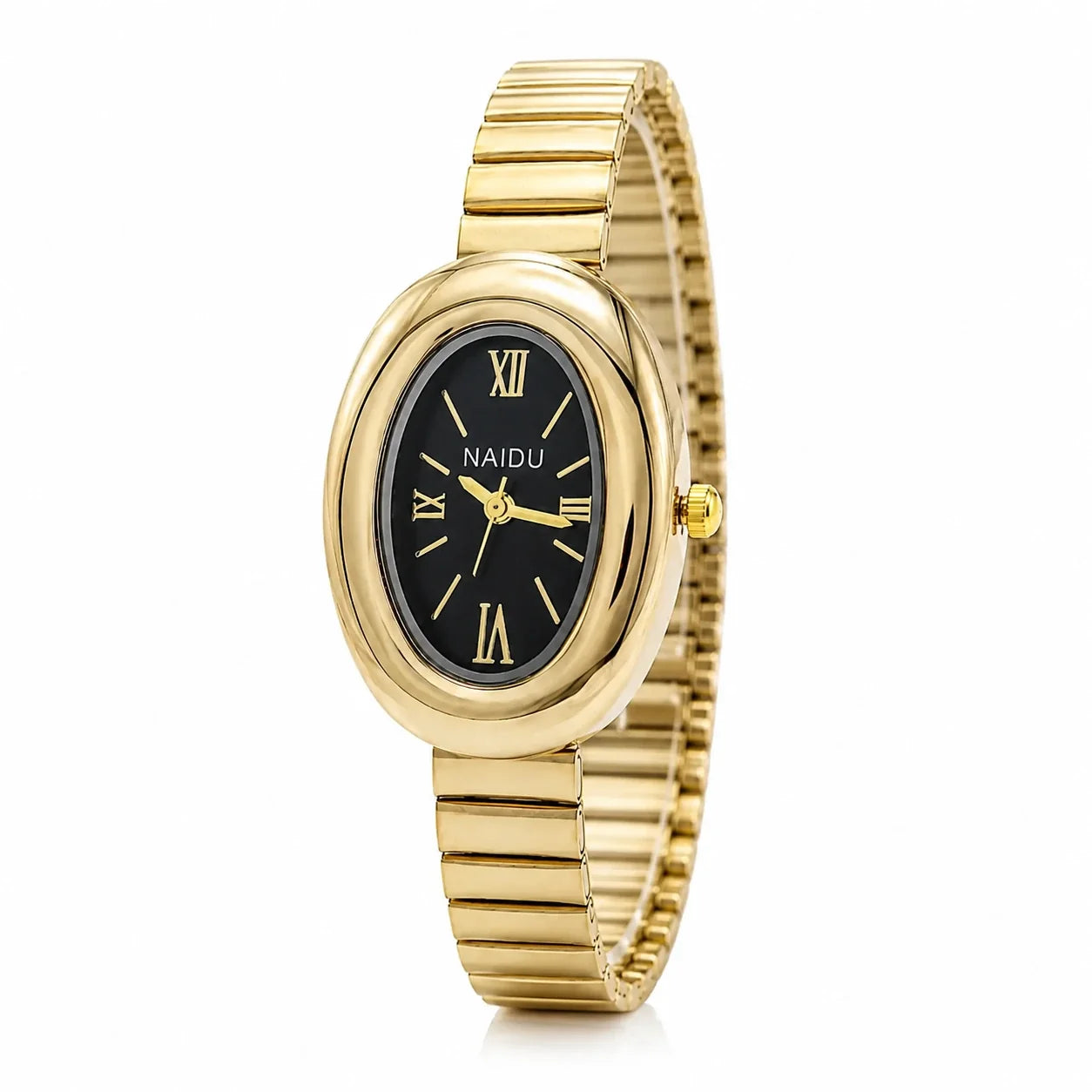Jovera Joyce Aurelia Éclipse Sculpted Oval Bracelet Watch