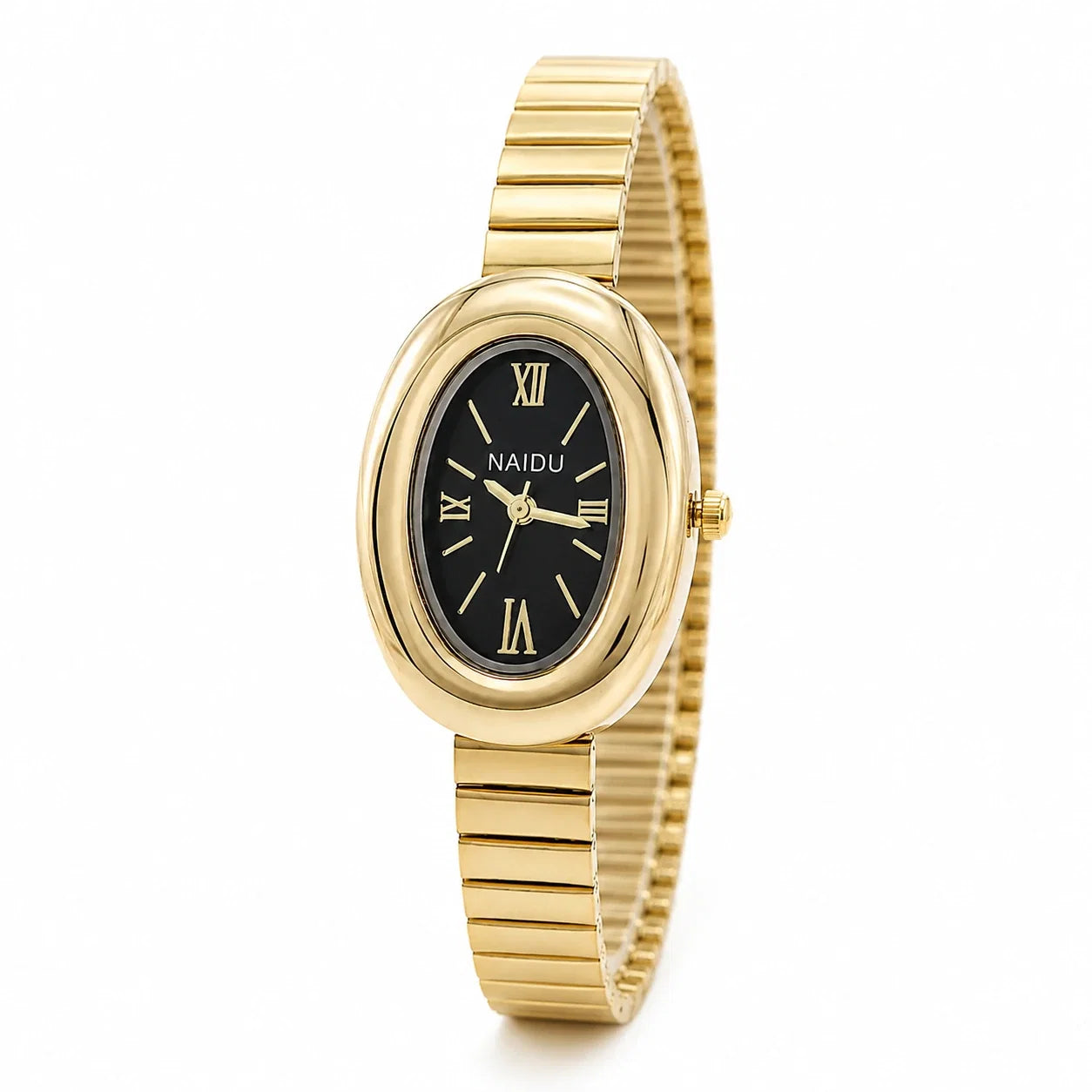 Jovera Joyce Aurelia Éclipse Sculpted Oval Bracelet Watch