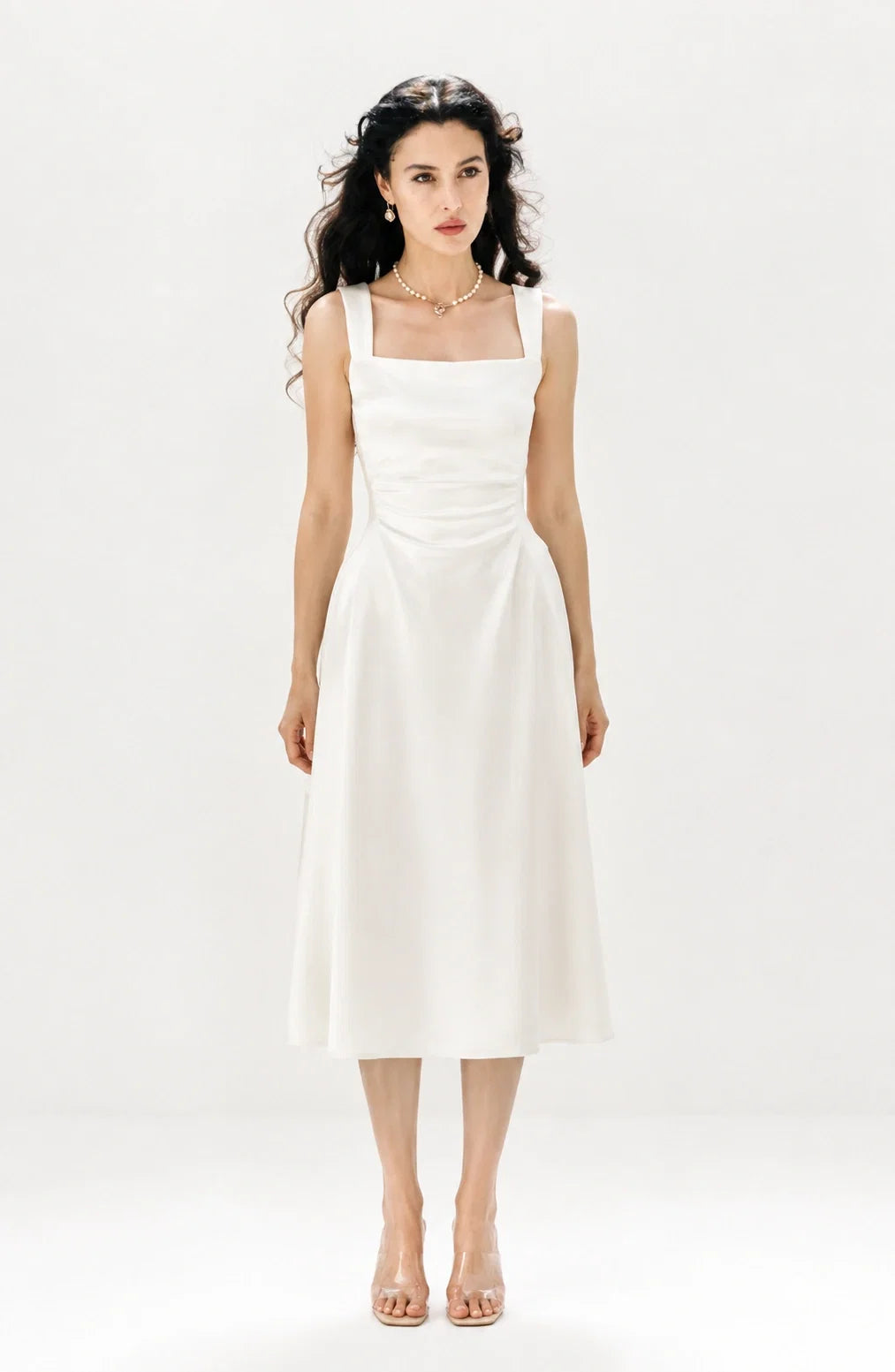 Jovera Joyce Élan Noir & Ivoire Midi Dress