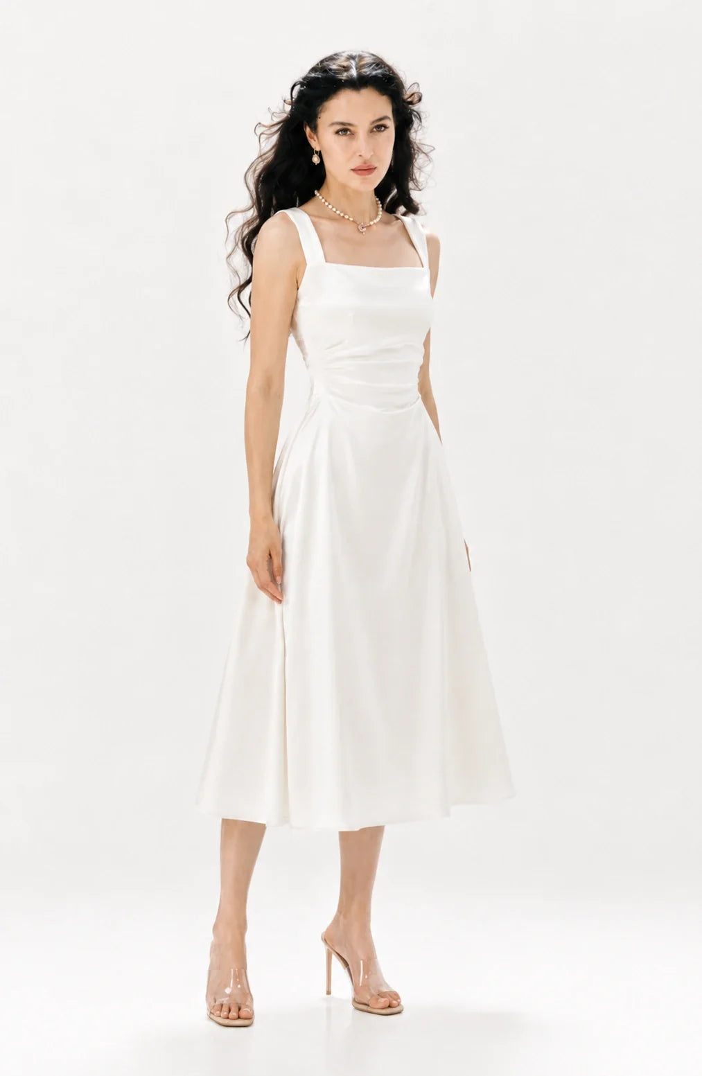 Jovera Joyce Élan Noir & Ivoire Midi Dress