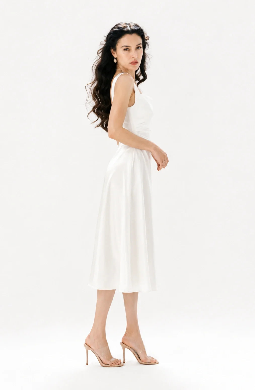 Jovera Joyce Élan Noir & Ivoire Midi Dress