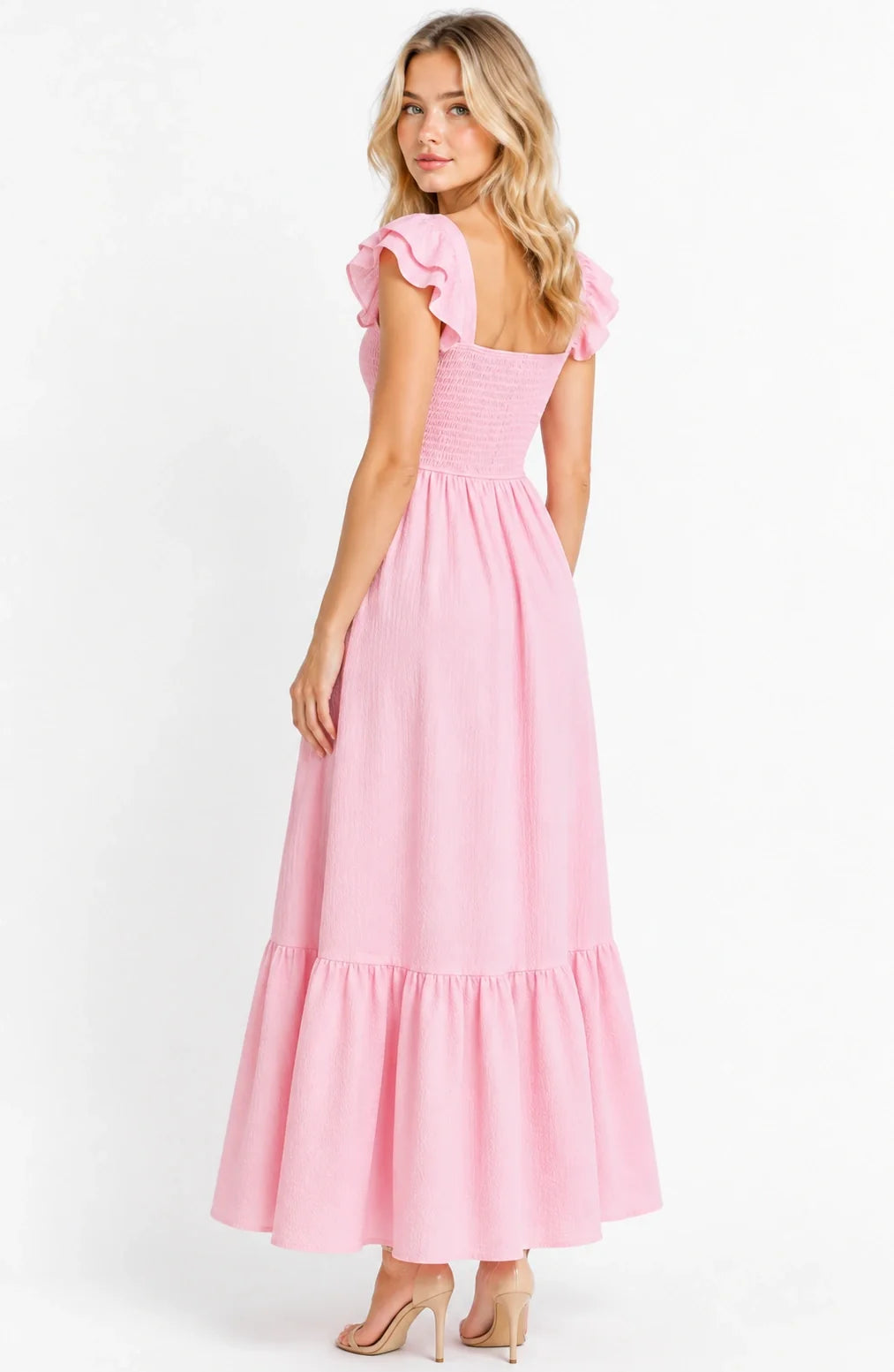 Jovera Joyce Lumière Belle Ruffle Maxi Dress