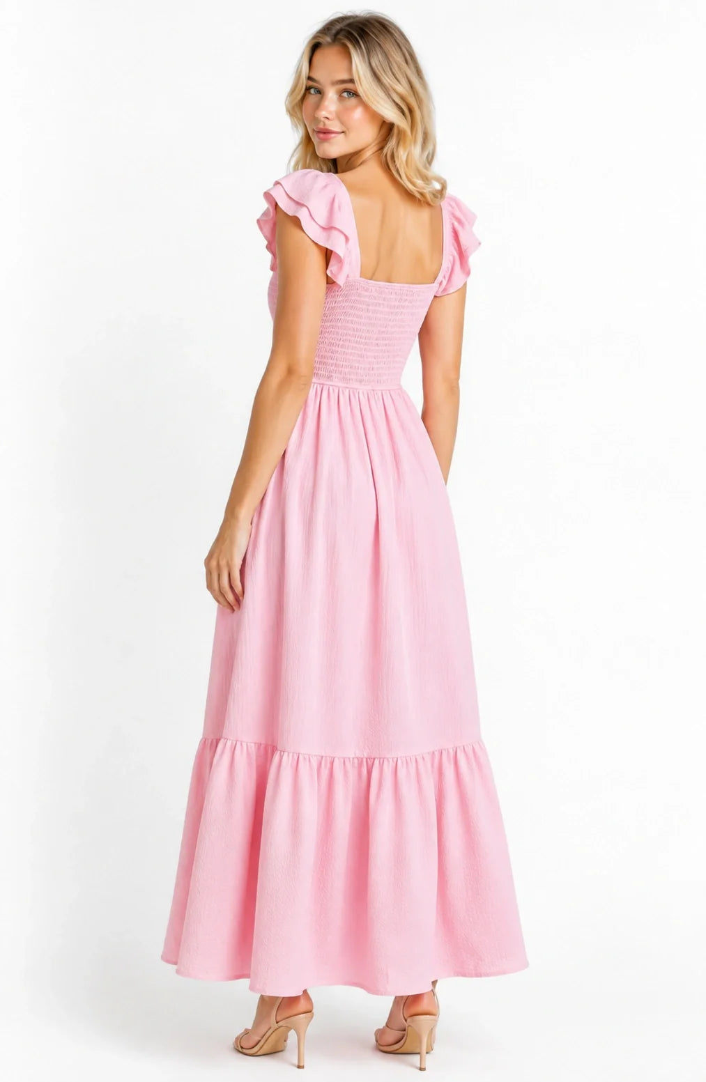 Jovera Joyce Lumière Belle Ruffle Maxi Dress
